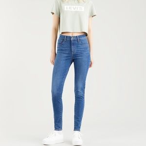Levi's 720 High Rise Super Skinny Women's Jeans in Echo Cloud size 23W x 28L